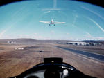 VH-GCG @ YPFT - Forward View from Canberra Gliding Club Blanik L-13 VH-GCG Cn 025424 being dragged aloft at Polo Flat YPFT (at Cooma NSW) on 30Mar1980. The Blanik is being towed by Canberra Gliding Club Piper PA-25-235 Pawnee B VH-MLS Cn 25-3809. - by Walnaus47