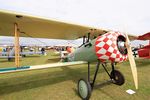 LX-NIE @ LFFQ - Nieuport 28 C.1 Replica, Static display, La Ferté-Alais airfield (LFFQ) Air show 2015 - by Yves-Q