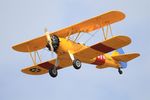 F-AZJR @ LFFQ - Boeing PT-13D Kaydet (E75), On display, La Ferté-Alais Airfield (LFFQ) Air show 2015 - by Yves-Q