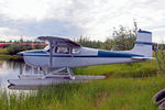 N175FW @ PAFA - N175FW   Cessna 175 Skylark [55020] Fairbanks Int'l~N 27/06/2018 - by Ray Barber