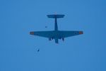 F-AZJU @ LFFQ - Junkers (CASA) 352L (Ju-52), parachute drop, La Ferté-Alais airfield (LFFQ) Air show 2012 - by Yves-Q