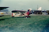 N170K @ FFO - A picture of the Monocoupe 90 taken by my father at a Wright-Patterson AFB air show circa 1962.
I scanned the picture in 2012. - by Orville E. Halley