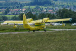 HB-LSK @ LSZG - Holding position Grenchen - by sparrow9