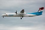 LX-LGC @ EDDF - Arrival of Luxair DHC8 - by FerryPNL