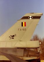 FA-82 @ EBBE - 1996-02.F-16A.SPOTTERSDAY.THISTLE. - by Robert Roggeman