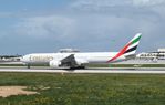 A6-ECX @ LMML - Boeing 777-31H/ER of Emirates at Malta International Airport, Luqa