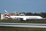 A6-ECX @ LMML - Boeing 777-31H/ER of Emirates at Malta International Airport, Luqa