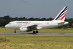 F-GUGM @ LFRB - Airbus A318-111, Taxiing rwy 07R, Brest-Bretagne airport (LFRB-BES) - by Yves-Q