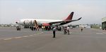 9S-PSJ @ FZNA - Arrived from Kinshasa at Goma International Airport - by Jan Bekker