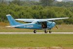 F-BKQN @ LFES - Cessna 182F Skylane, Taxiing to holding point, Guiscriff airfield (LFES) open day 2014 - by Yves-Q