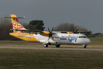 G-ORAI @ EGJB - Arriving at Guernsey - by alanh