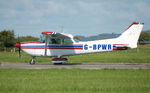 G-BPWR @ EGFP - Visiting Hawk XP aircraft operated by FlyWales back-tracking Runway 04. - by Roger Winser