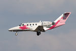 OE-FMU @ LOWW - Pink Sparrow Cessna 525 - by Andreas Ranner