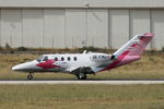 OE-FMU @ LMML - Cessna 525 CitationJet OE-FMU Pink Sparrow - by Raymond Zammit