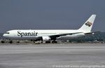 EC-FHA @ LEPA - Boeing 767-3Y0 - Jk JKK Spanair 'Canaries' - 25000 - EC-FHA - 1997 - PMI - by Ralf Winter