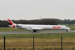 F-HMLD @ LFRB - Bombardier CRJ-1000, U turn rwy 25L, Brest-Bretagne Airport (LFRB-BES) - by Yves-Q