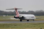 EI-FCB @ LFRB - Boeing 717-200, U turn rwy 25L, Brest-Bretagne Airport (LFRB-BES) - by Yves-Q