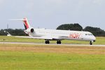 F-HMLN @ LFRB - Bombardier CRJ-1000EL NG, Taxiing rwy 25L, Brest-Bretagne Airport (LFRB-BES) - by Yves-Q