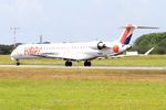 F-HMLN @ LFRB - Bombardier CRJ-1000EL NG, Take off run rwy 25L, Brest-Bretagne Airport (LFRB-BES) - by Yves-Q