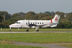 F-HBCC @ LFRB - Beech 1900D, Take off run rwy 25L, Brest-Bretagne Airport (LFRB-BES) - by Yves-Q