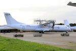 F-GVZV @ LFRU - ATR 72-212A, Parked, Morlaix-Ploujean airport (LFRU-MXN) - by Yves-Q