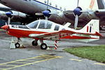 XX514 @ EGDX - XX514   Scottish Aviation Bulldog T.1 [200] (Royal Air Force) RAF St Athan~G 14/09/1974 - by Ray Barber