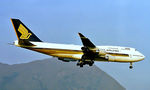 9V-SMB @ VHHX - 9V-SMB   Boeing 747-412 [24062] (Singapore Airlines) Kai-Tak Hong Kong Int'l~B 01/11/1997 - by Ray Barber