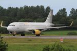 EC-MER @ LFRB - Airbus A320-232, Ready to take off  rwy 25L, Brest-Bretagne airport (LFRB-BES) - by Yves-Q