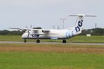 G-ECOJ @ LFRB - De Havilland Canada DHC-8-402Q Dash 8, Take off run rwy 25L, Brest-Bretagne airport (LFRB-BES) - by Yves-Q