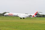 F-HMLJ @ LFRB - Bombardier CRJ-1000EL NG, Landing rwy 25L, Brest-Bretagne Airport (LFRB-BES) - by Yves-Q