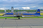 N451CE @ PAFA - N451CE   Douglas C-118A [43712] (Everts Air Cargo) Fairbanks Int'l~N 02/09/2011 - by Ray Barber