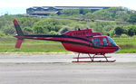 G-TGRZ @ EGFH - Visiting helicopter. - by Roger Winser