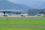 J-5019 @ LOXZ - Switzerland - Air Force FA18 Hornet (+ J-5008, J-5011, J-5236) - by Thomas Ramgraber