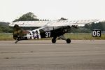 D-EJYD @ LFRH - Piper J3 L4 H, Taxiing to holding point, Lann Bihoué Naval Air Base (LFRH - LRT) Open day 2012 - by Yves-Q