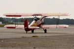 F-BGGP @ LFRH - Stampe SV 4C, Taxiing, Lann Bihoué Air Base (LFRH-LRT) Open day 2012 - by Yves-Q