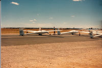 VH-GSO @ YFBS - GSO at the Nationals, Forbes NSW in January 1988. 
Owner/pilot was Bob Ward from QLD. Crewed by Dave Hoswell Forbes. - by Dave Hoswell