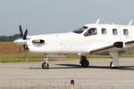 95 @ LFRJ - Socata TBM-700A, Taxiing to parking area, Landivisiau Naval Air Base (LFRJ) Tiger Meet 2017 - by Yves-Q