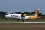 G-ORAI @ EGJB - About to touch down on 27 at Guernsey - by alanh
