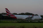 3B-NBE @ EHTW - Air Mauritius Airbus A340-313 parked at Twente airport in wait for its demolition by Aircraft End-of-Life Solutions - by Van Propeller