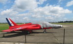 XR537 @ EGSX - Ex-Red Arrow Gnat parked now at North Weald - by Chris Holtby