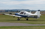 G-ASAL @ EGMA - Much-travelled Bulldog seen departing Fowlmere Airfield, Cambs. - by Chris Holtby
