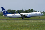 9H-HLY @ LOWW - Blue Bird Airways Boeing 737-800 - by Thomas Ramgraber