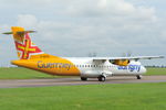 G-OATR @ EGSH - Arriving at Norwich from Guernsey. - by keithnewsome