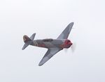 F-AZIM @ EGMJ - French registered Yak in Soviet Air Force livery displaying at the Little Gransden Airshow 2021 - by Chris Holtby