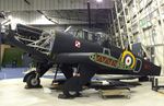 N1671 - Boulton Paul Defiant I (getting dismantled for removal from the Battle of Britain Hall) at the RAF-Museum, Hendon - by Ingo Warnecke