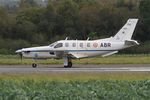 136 @ LFRU - Socata TBM-700B, Taxiing rwy 22, Morlaix-Ploujean airport (LFRU-MXN) Air show 2019 - by Yves-Q