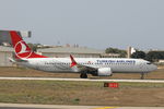 TC-LCF @ LMML - B737 MAX 8 TC-LCF Turkish Airlines - by Raymond Zammit
