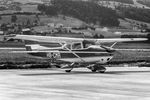 HB-CMR @ LSZB - At Berne. Crashed 1971-10-29 CFIT. Scanned from a b+W negative.