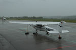 D-EZTE @ LSZG - Parked on a rainy day at Grenchen. - by sparrow9