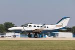 N130HL @ KOSH - Cessna 414A